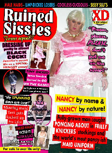 Masculine failures destroyed in print in sissy exposure magazine