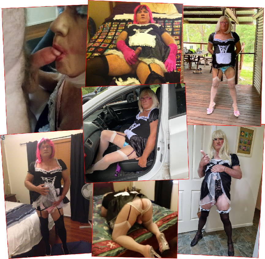 Sissy exposure gallery for transvestite maid Paula