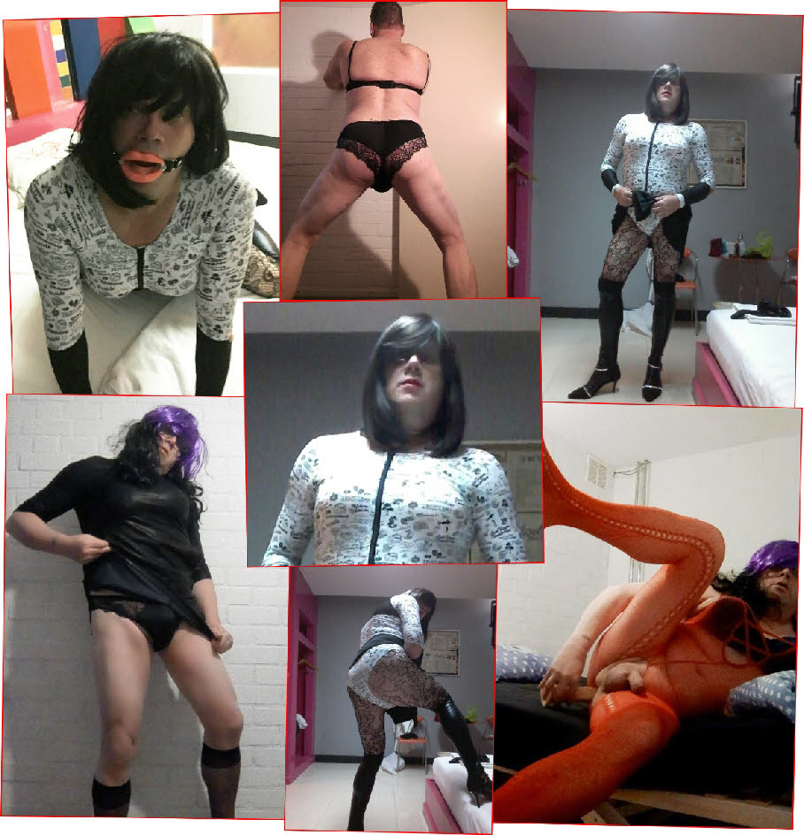 Mincing transvestite's humiliating exposure gallery at Sissy Cocksuckers