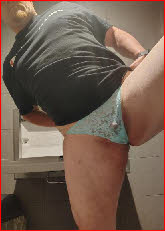 Tiny-dicked sissy loser Chloe dressed in girlie lace panties