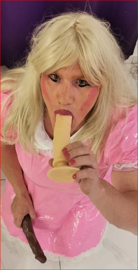 Cock-mad sissy whore Analia from Germany plays with two juicy dildos at once Cock-mad sissy whore Analia from Germany plays with two juicy dildos at once